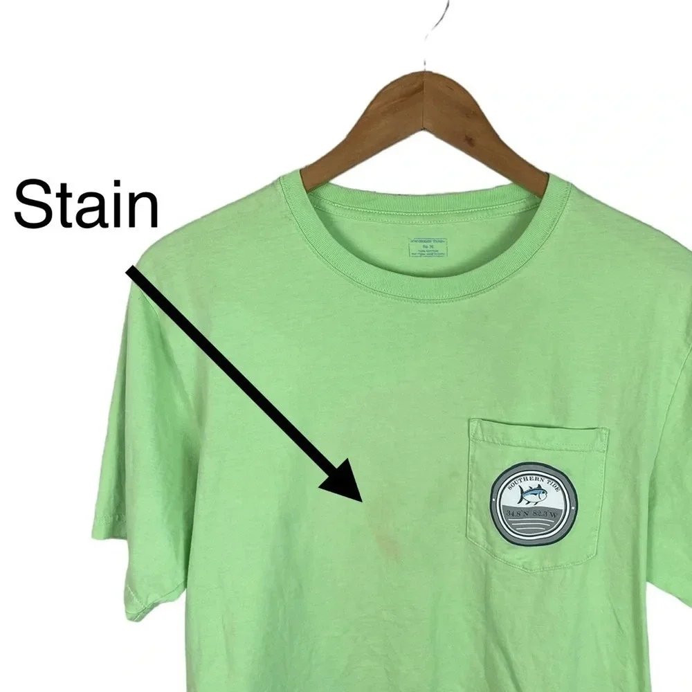 TS929 Men’s Southern Tide Preppy Pocket Beach T Shirt M